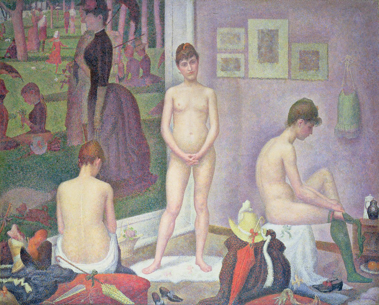 Modeller, 1886-88 by Georges Seurat