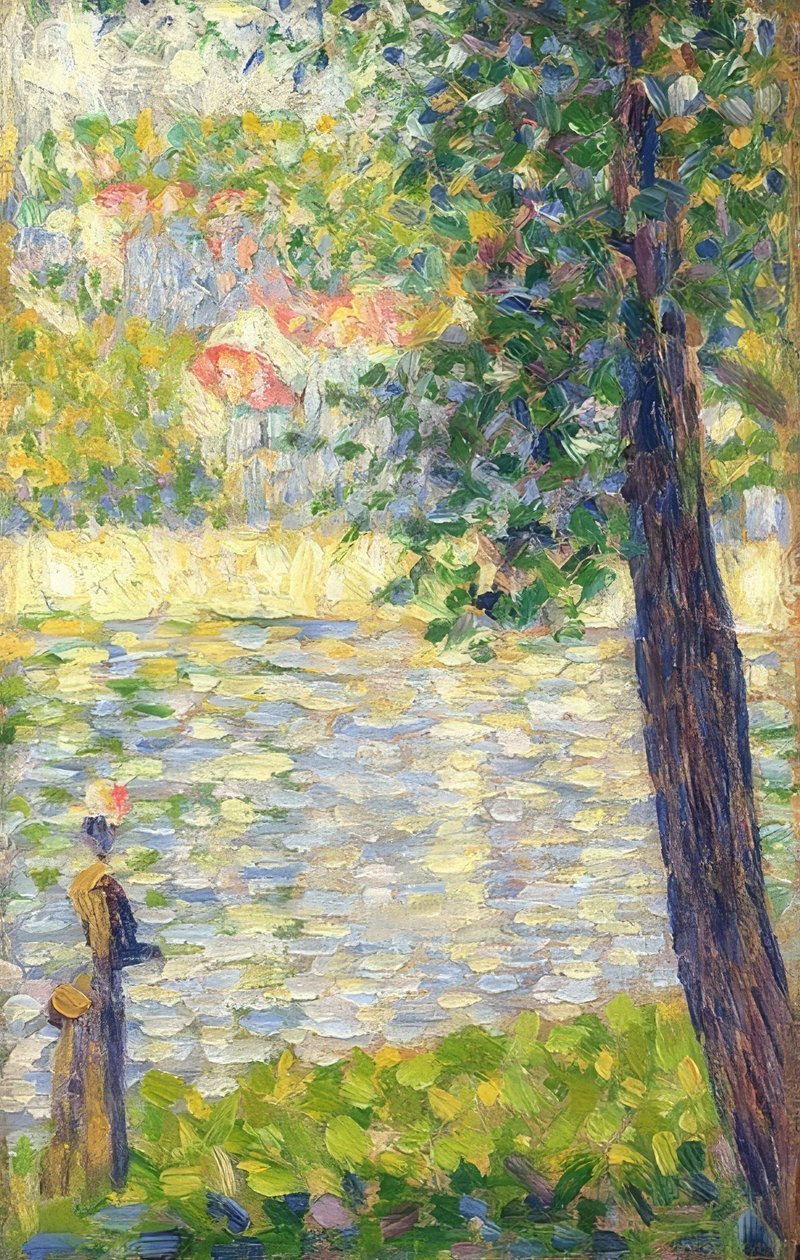 Sabah yürüyüşü. 1885 by Georges Seurat