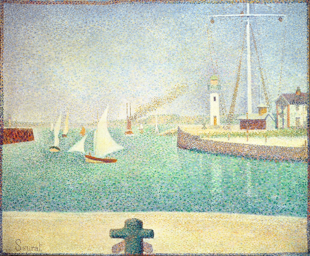 Honfleur Limanı, c.1886 by Georges Seurat