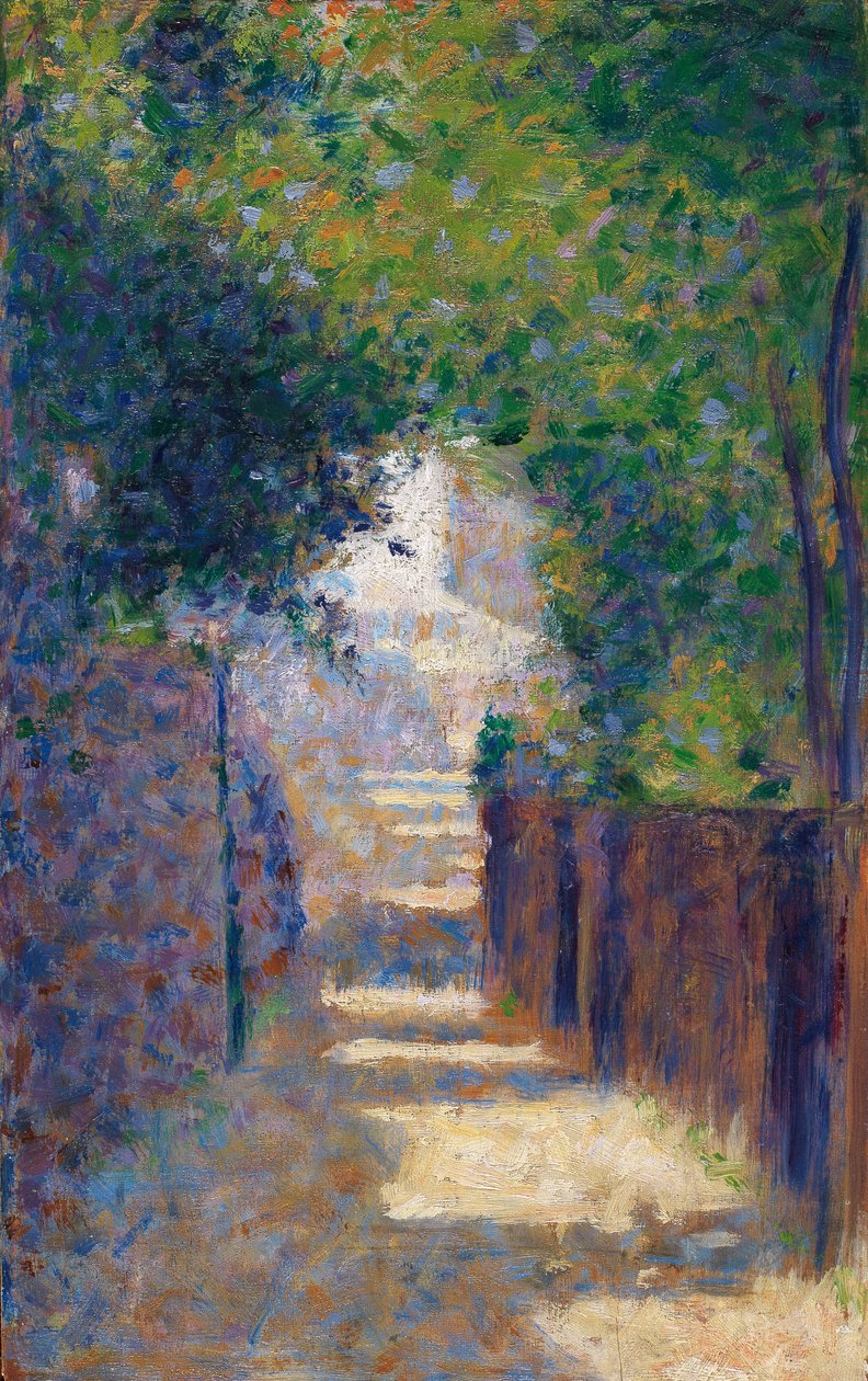 İlkbaharda Rue St. Vincent, c.1884 by Georges Seurat