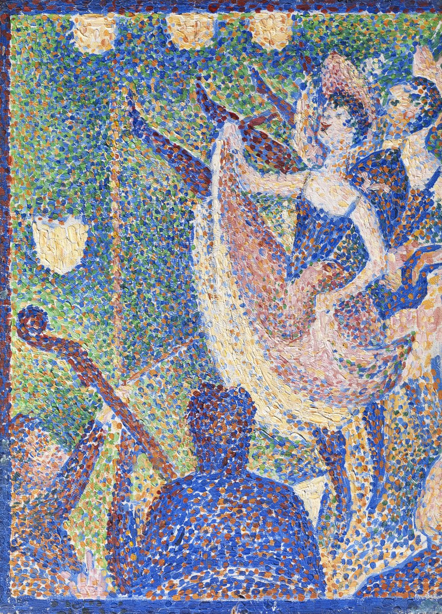 The Chahut için Çalışma, c.1889 (panel) by Georges Seurat