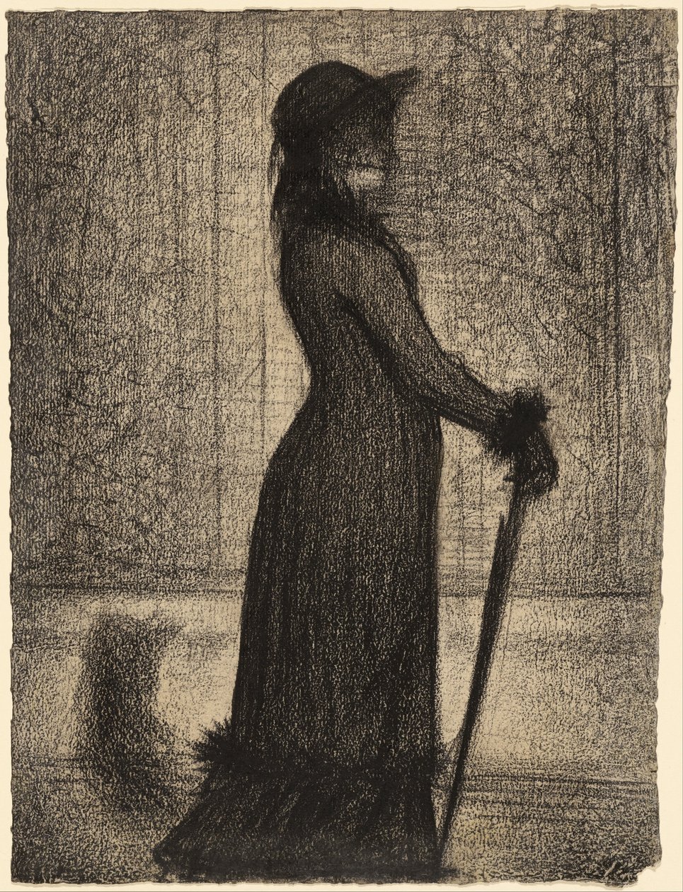 yürüyen kadın by Georges Seurat