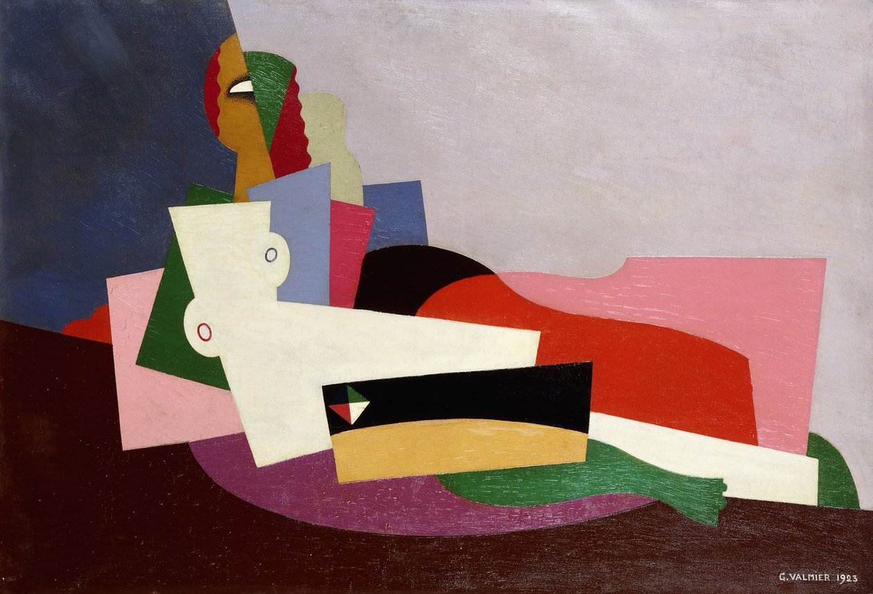 Çıplak uzanmış, 1923 by Georges Valmier