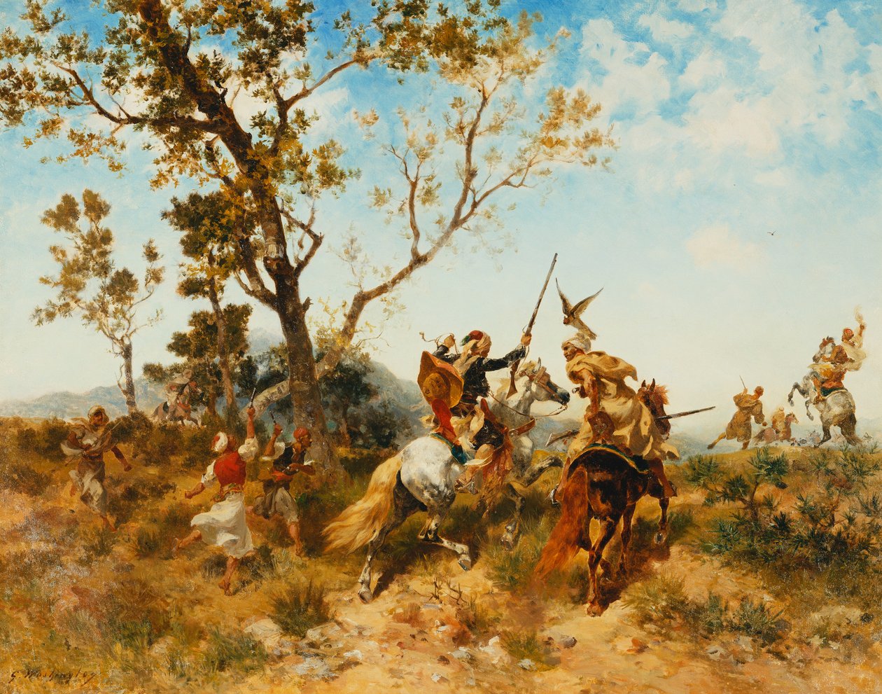 Bir Arap Hawking Partisi, 1907 by Georges Washington