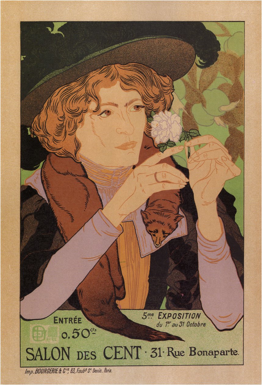 Yüz Poster Salonu, 1894 by Georges de Feure