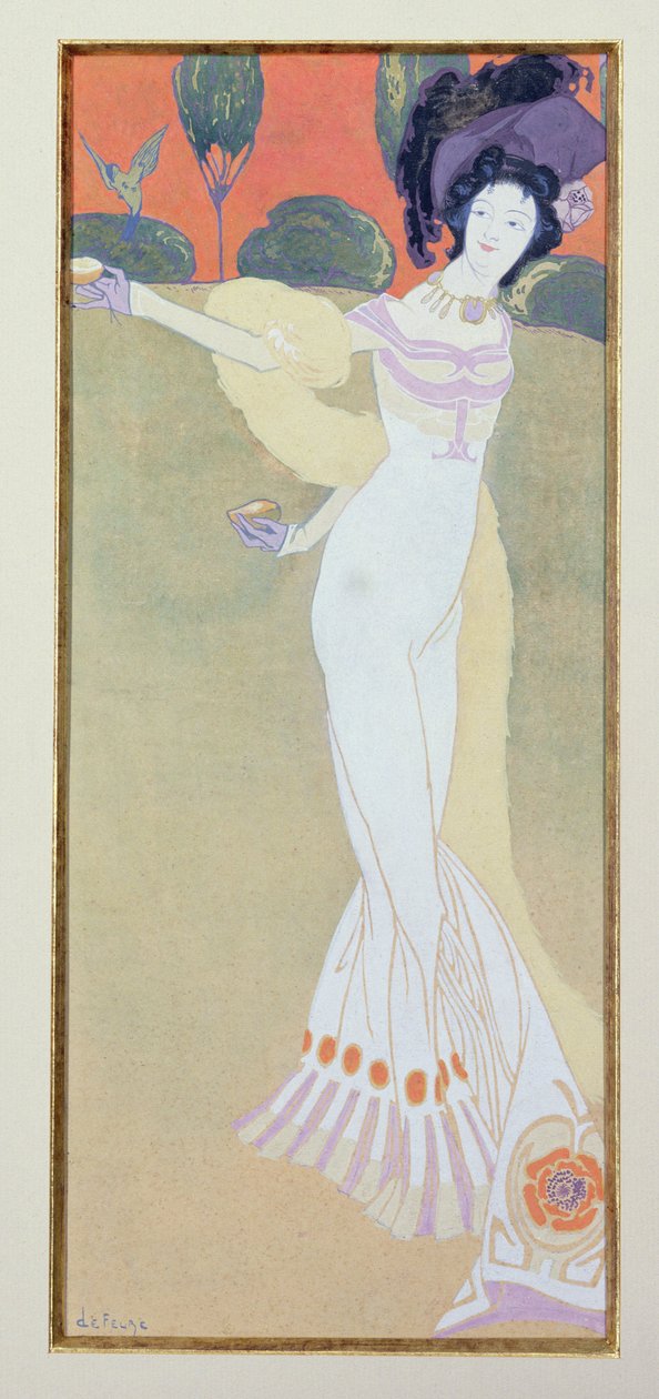 Kuş Besleyen Kadın by Georges de Feure