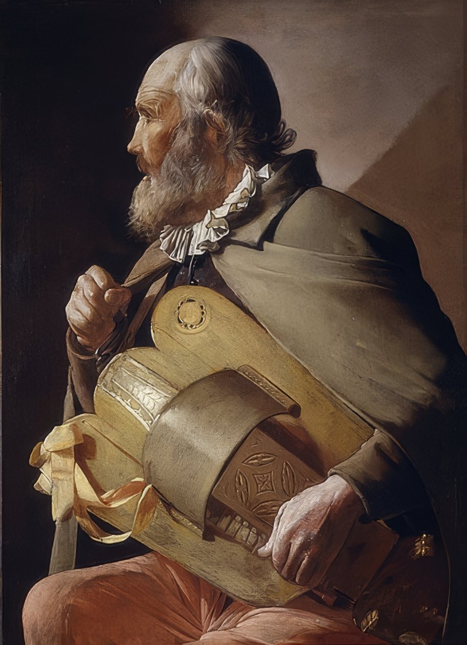 Kör huysuz oyuncu. 1620-30 by Georges de La Tour