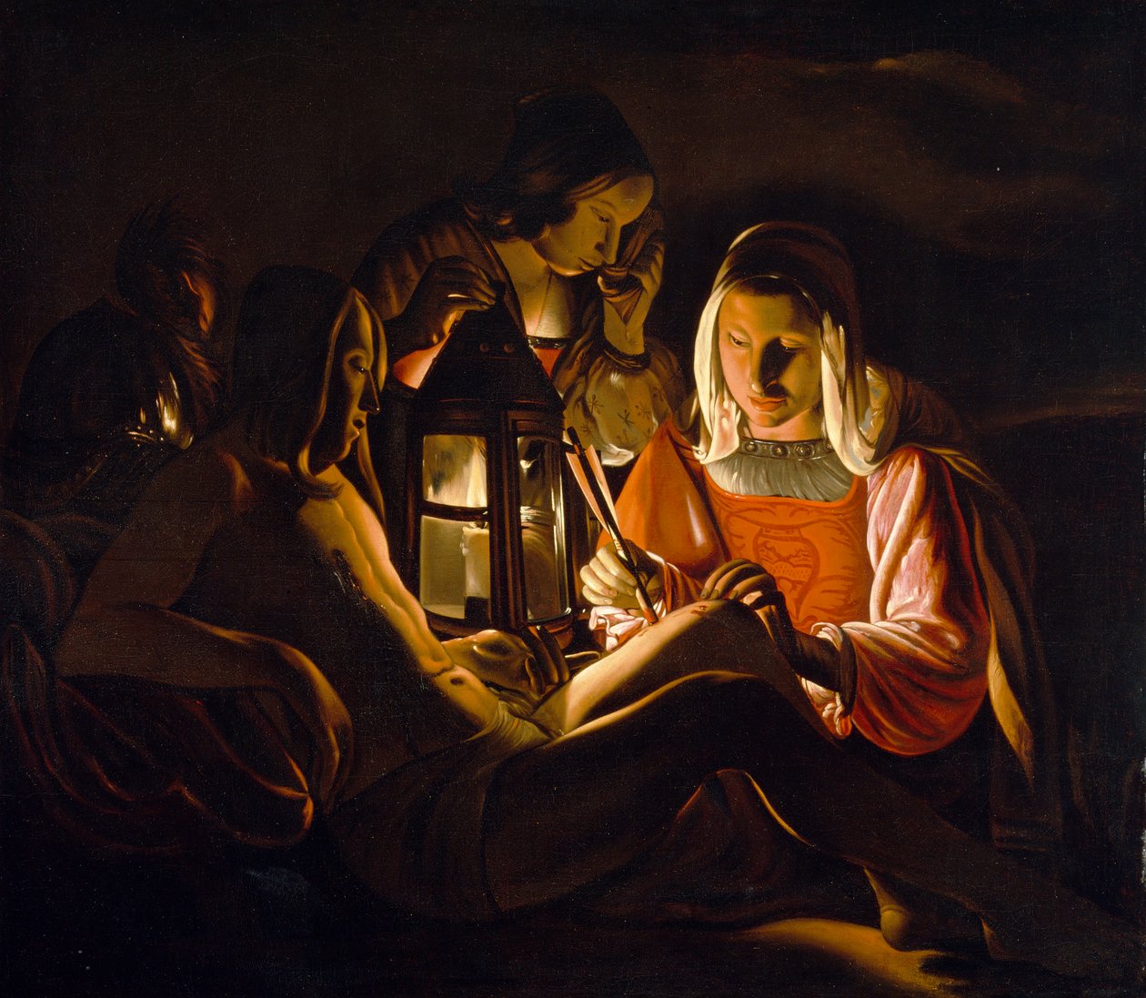 Aziz Sebastian Irene Tarafından Eğildi, c.1638-39 by Georges de La Tour