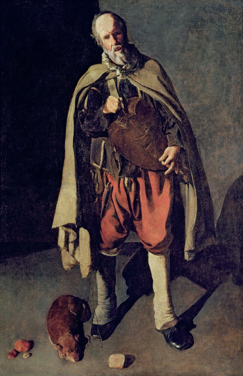 Köpeğiyle Hurdy Gurdy Oyuncusu, 1620