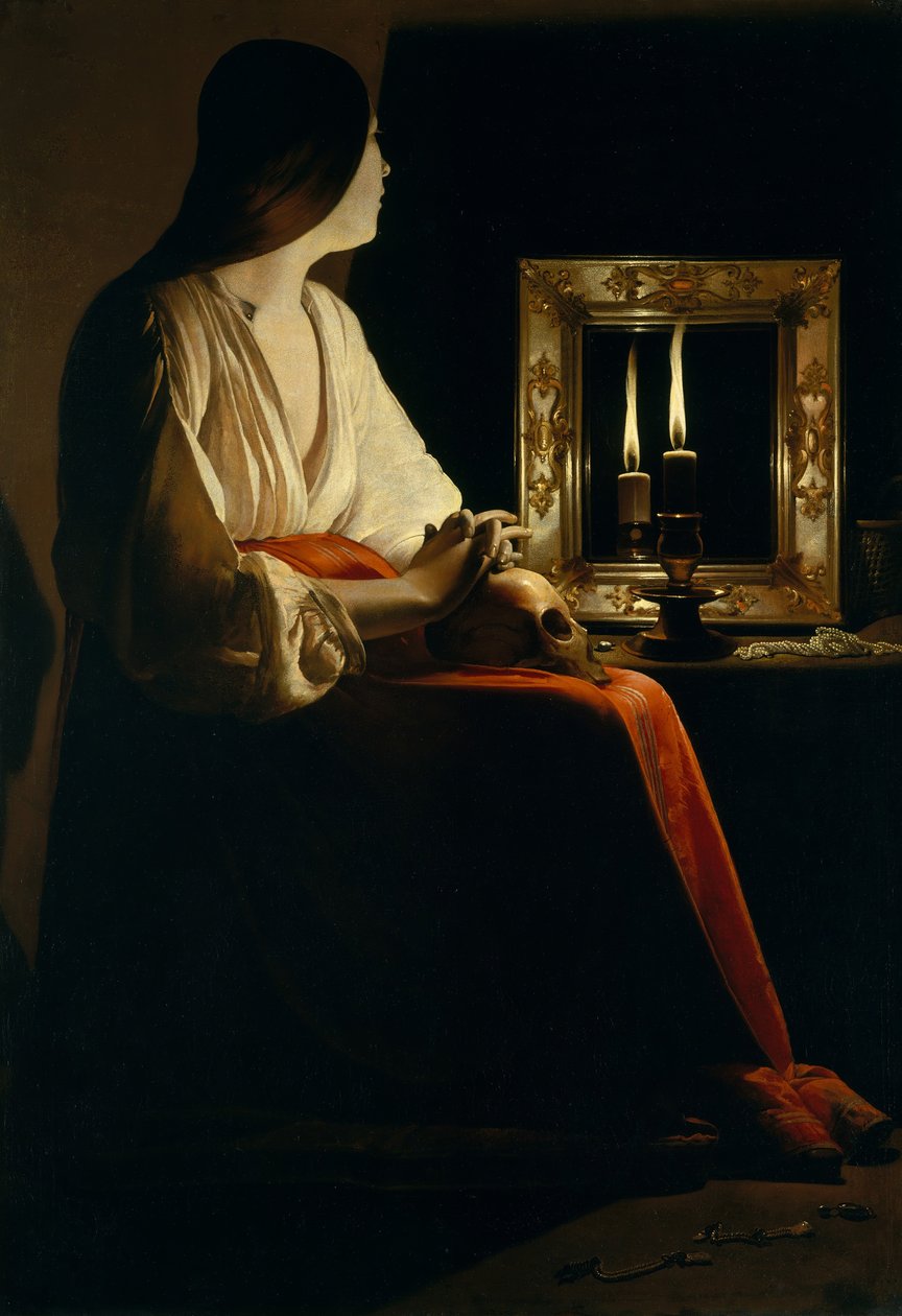 Tövbekar Magdalen, yak. 1640. by Georges de La Tour
