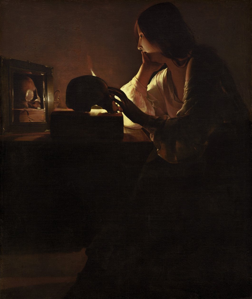 Tövbekar Magdalen, c. 16351640. by Georges de La Tour