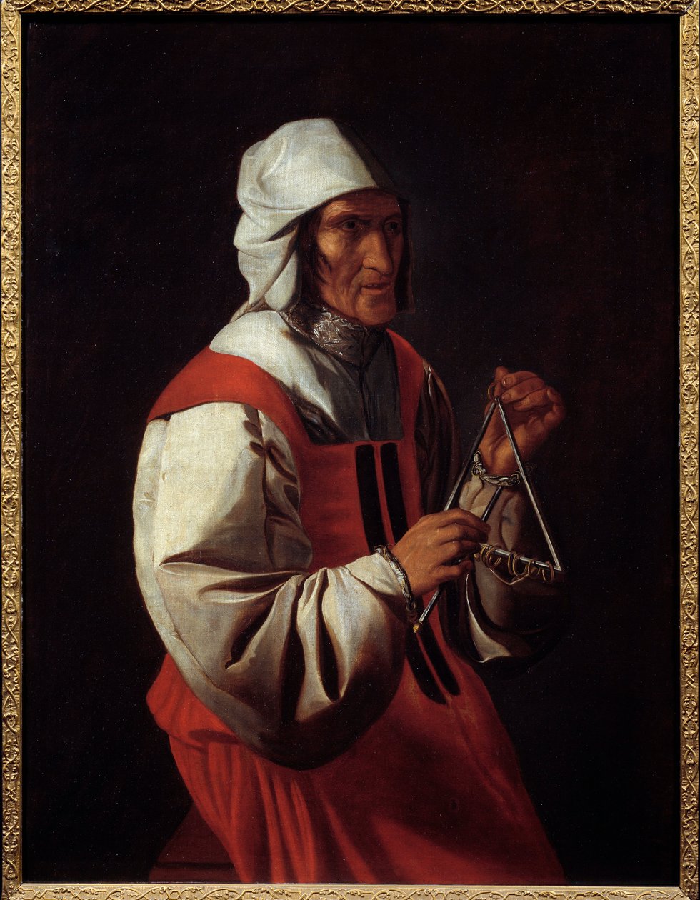 Üçgen oyuncu. Georges De La Tour