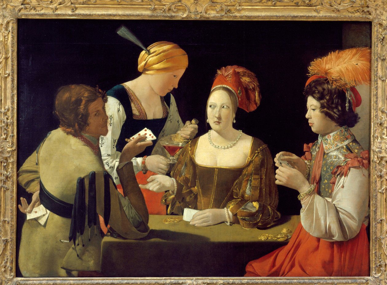 Elmas ası ile Cheeur - Georges de La Tour, Louvre Müzesi, c.1635 by Georges de La Tour