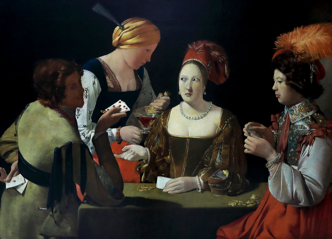Elmas Ası ile Hile by Georges de La Tour