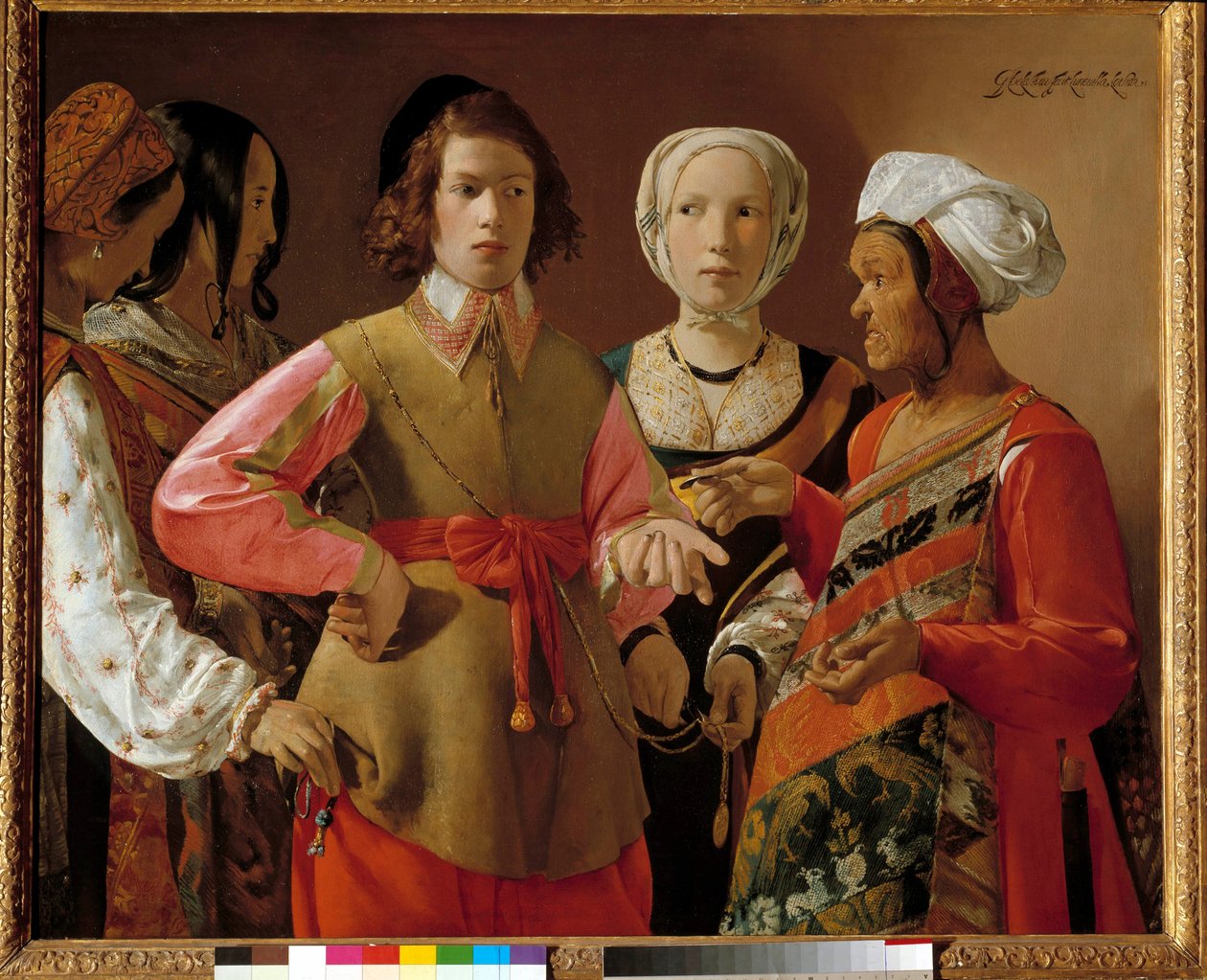 Falcı Georges de La Tour (1593-1652) tarafından 1630 dolaylarında, Sun. 1,01x1,23 m New York. Metropolitan Müzesi by Georges de La Tour