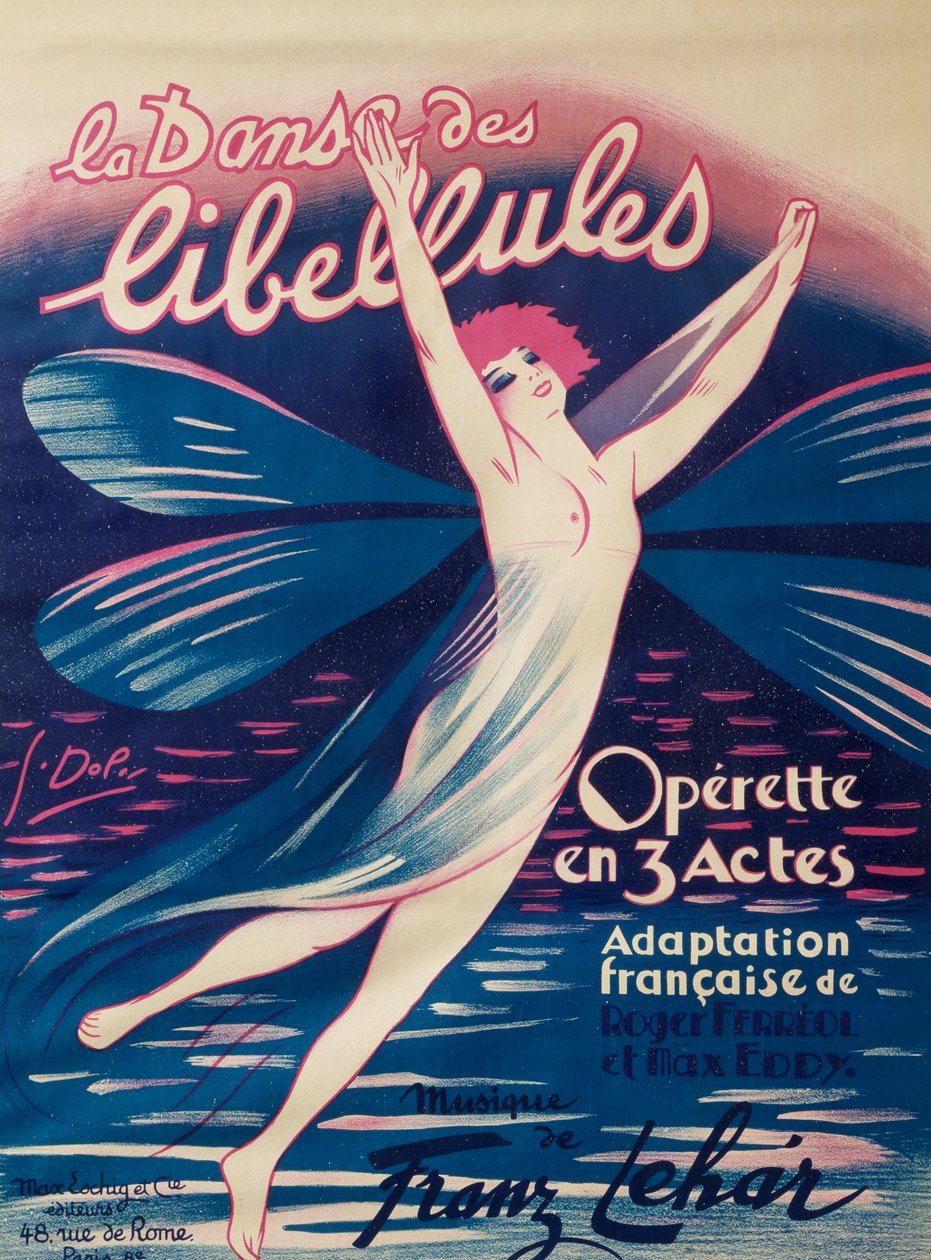 Yusufçukların Dansı posteri, operet, Roger Ferreol ve Max Eddy