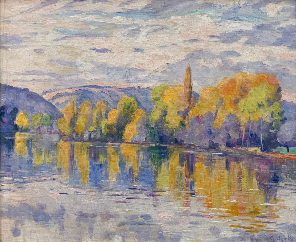 Sonbaharda Seine Nehri kıyıları by Georgette Agutte