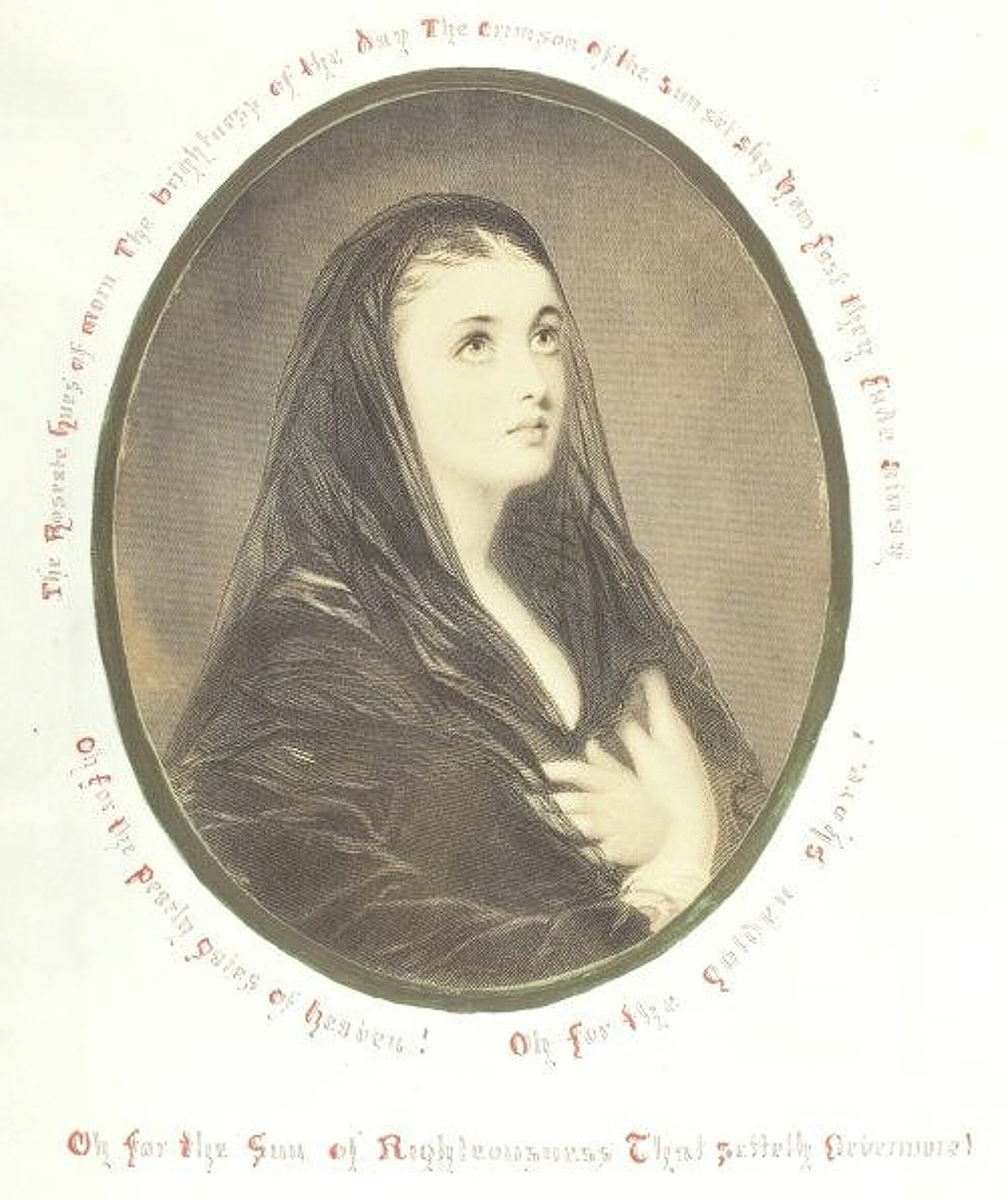 İsimsiz [peçeli dindar kadın], 1868. by Georgina Cowper