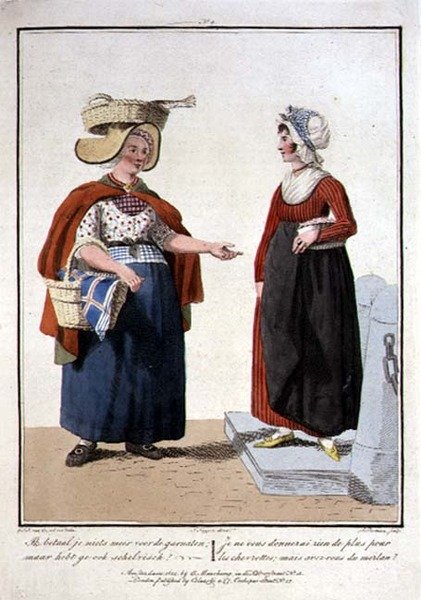 L. Portman tarafından oyulmuş Balık Satıcıları by Georgius Jacobus Johannes van (after) Os