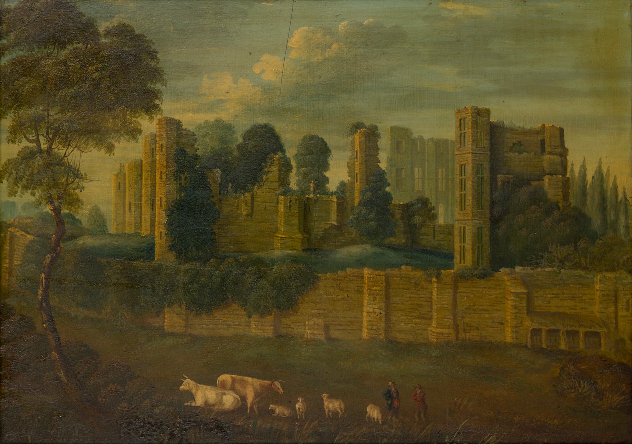 Kenilworth Castle, Warwickshire, c.1867-70 (panelde yağlı boya) by Gerald Orlando Manners Bridgeman