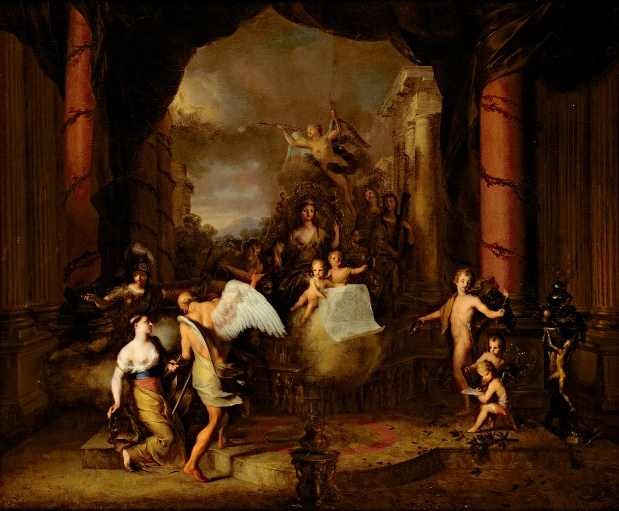 Amsterdam şehrinin alegorisi by Gerard de Lairesse