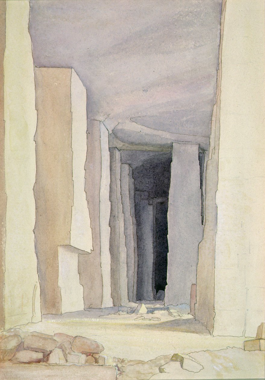 Siklopean Mağarası (guaj) by Gerard Chowne