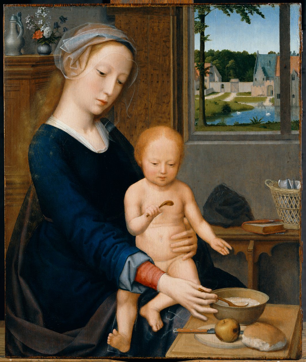 Süt Çorbası ile Madonna by Gerard David