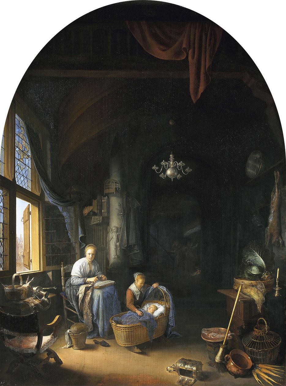genç anne by Gerrit Dou