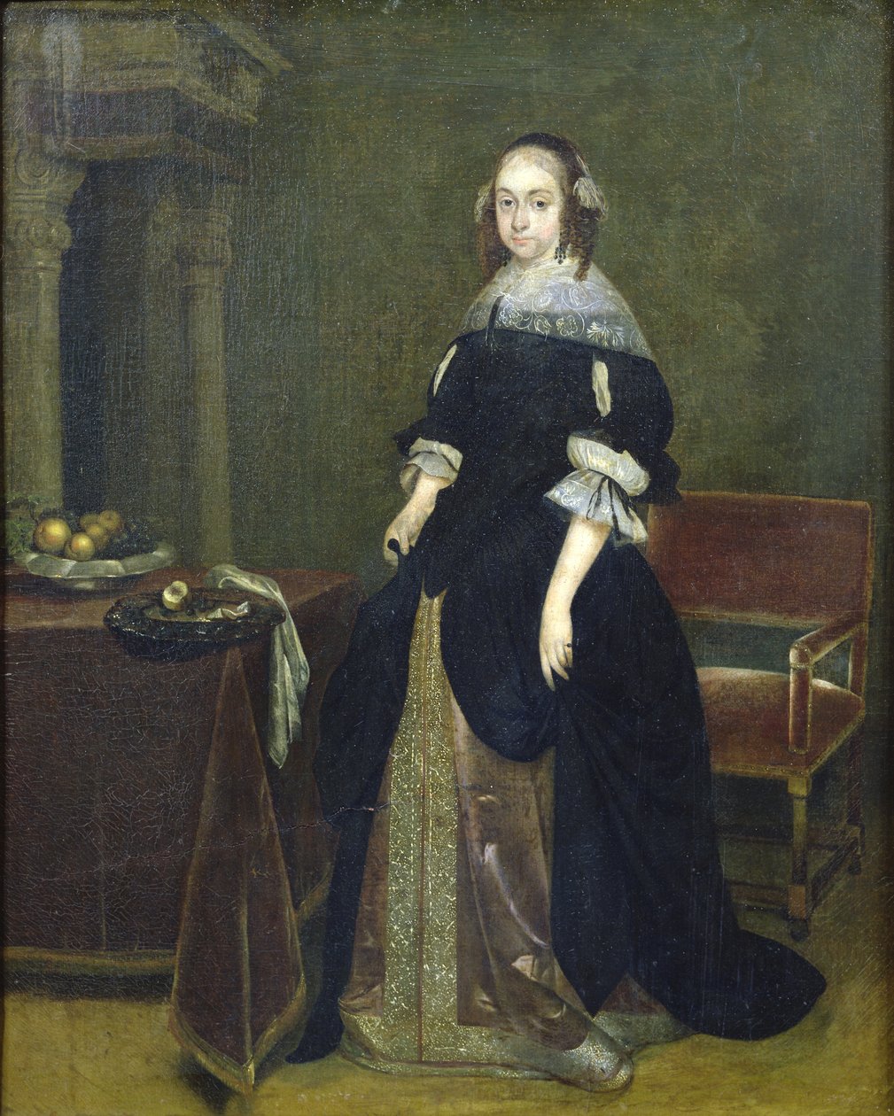 Bir Kadının Portresi by Gerard ter Borch