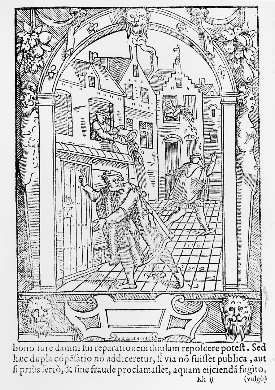 Sokak suçu, 1554 by Gerard de Jode