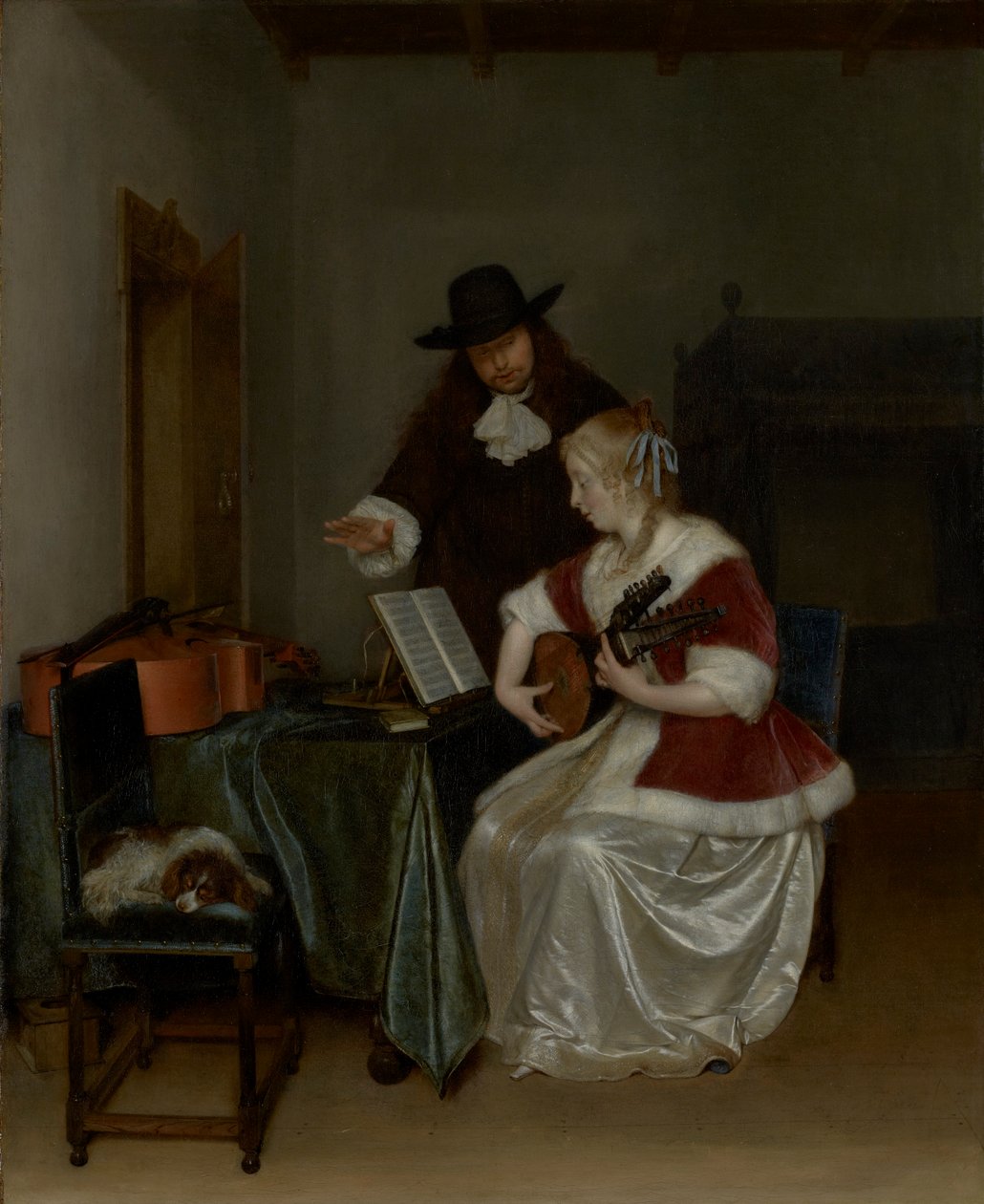 Dóttir Faraós finnur Móse barn by Gerard ter Borch