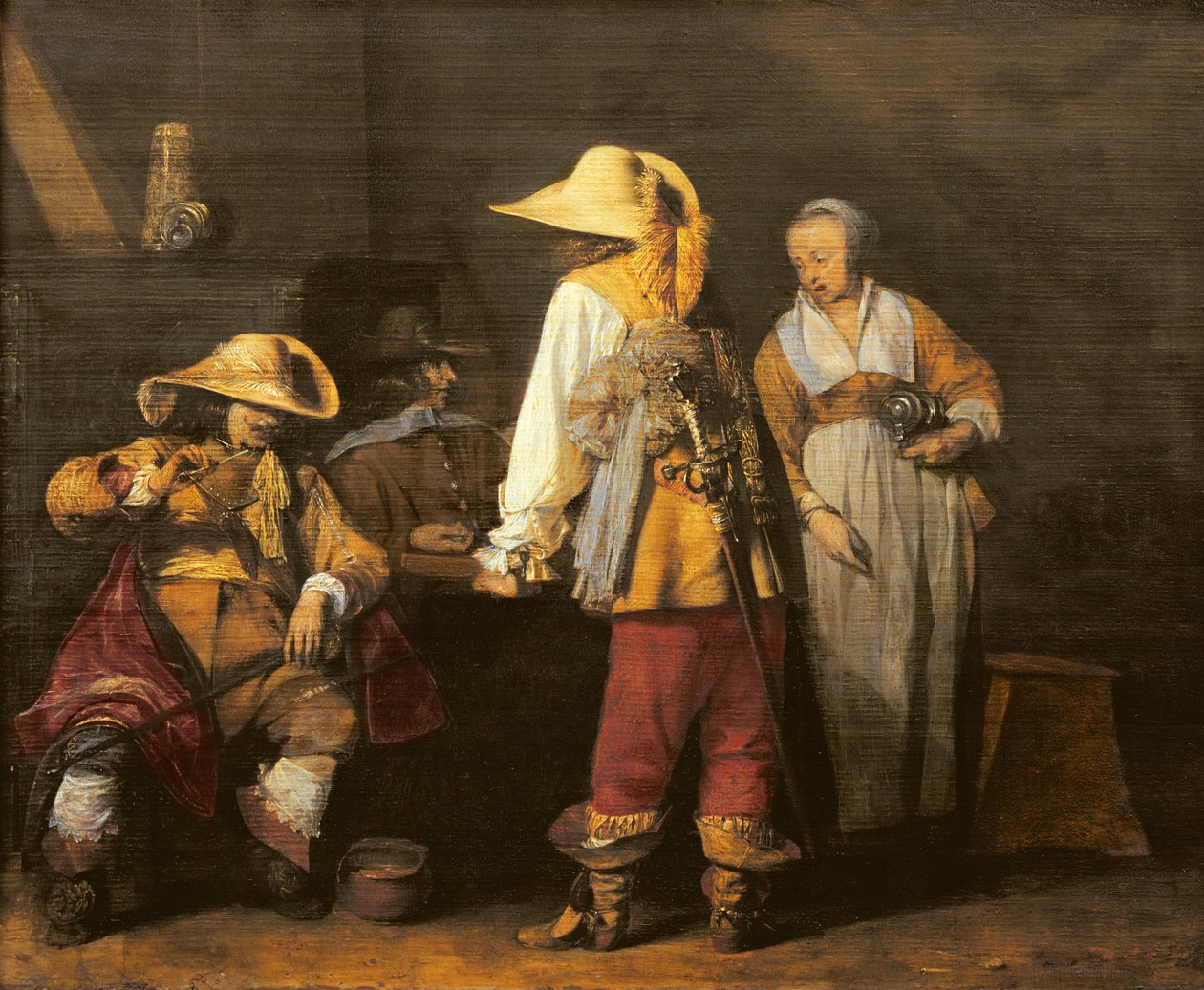 Bir Hanın İçi, 1636 by Gerard ter Borch