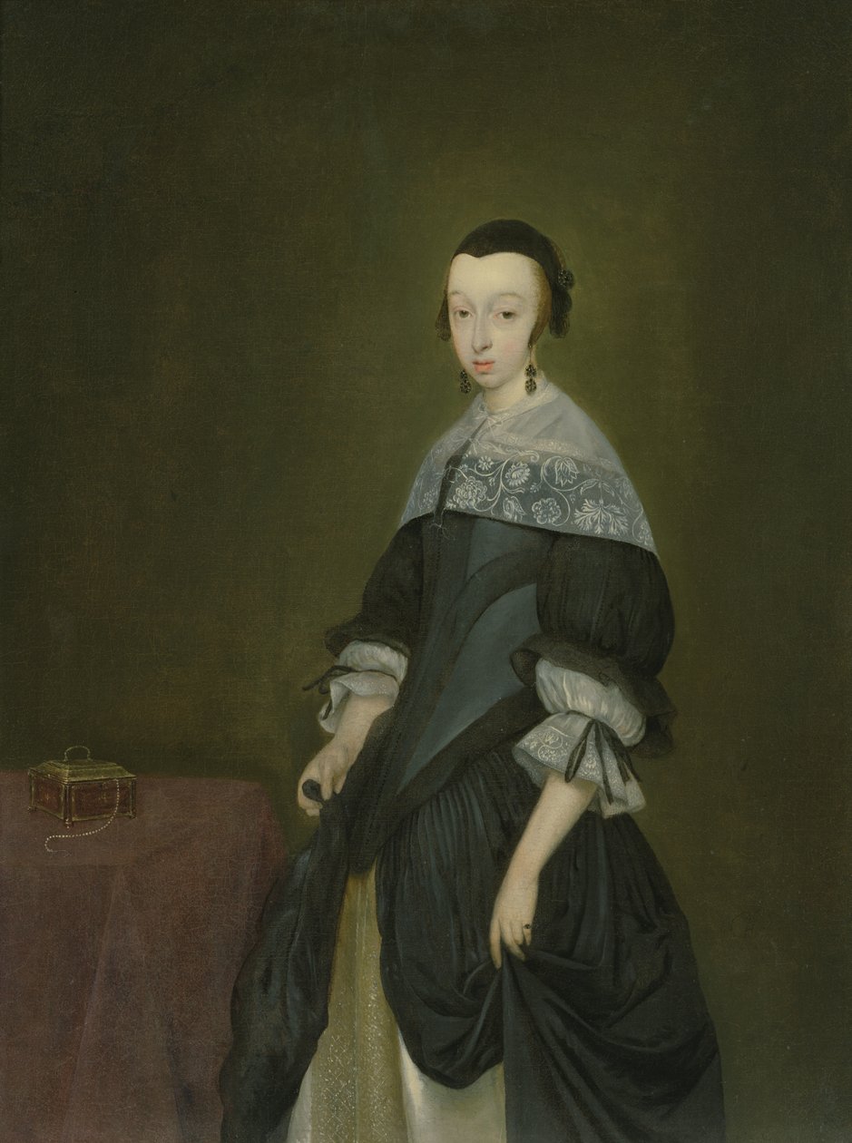Bir Hanımın Portresi, c.1667-8 (çift için bkz. 64507) by Gerard ter Borch