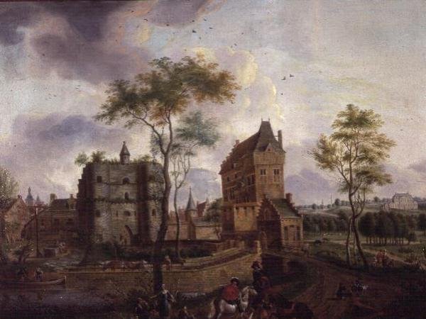 Malines kasaba kapıları (tuval üzerine yağlı boya) by Gerard Philippe Colin