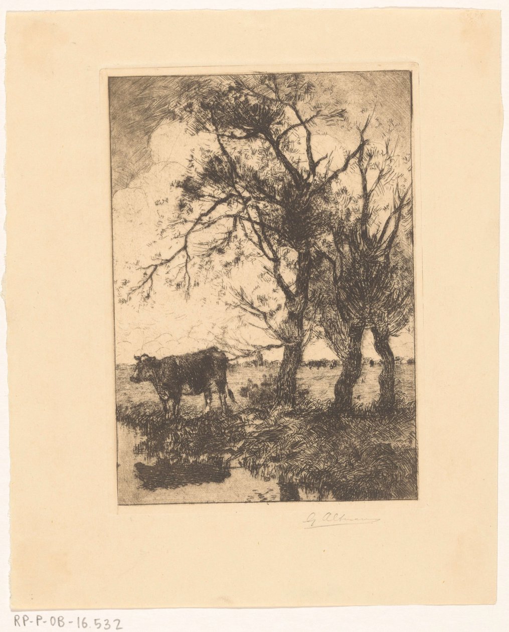 Kıyıdaki inek by Gerard Altmann (signed by artist)