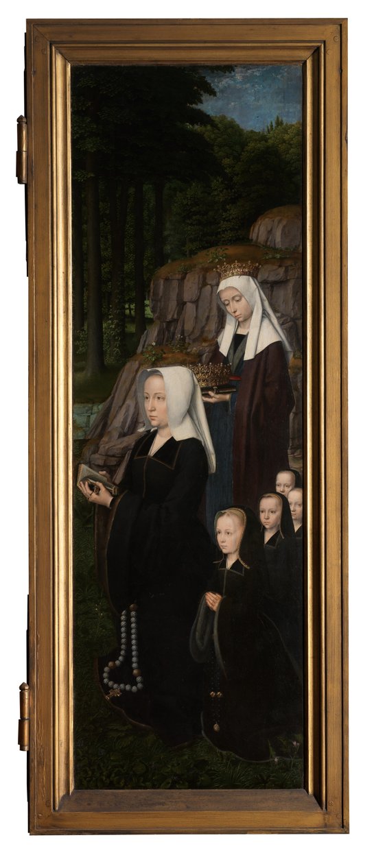 Mesih'in Vaftizinin sağ paneli, 1502-08 dolayları (panel üzerine yağlı boya) by Gerard David