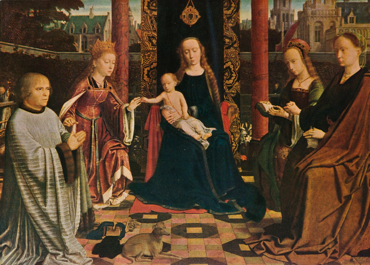 Azizler ve Donör ile Bakire ve Çocuk, 1510, 1909 by Gerard David