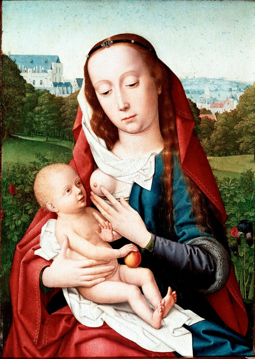 Bakire ve Çocuk Tablosu Gerard David (1460-1523) Madrid, Musee Lazaro Galdiano by Gerard David