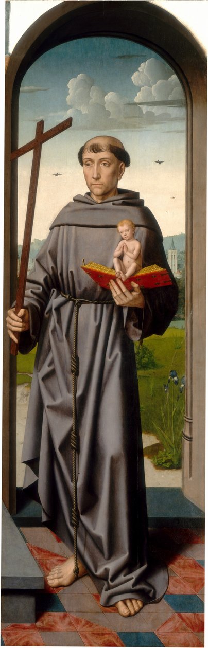 Saint Anne Altarpiece: Padua Saint Anthony [sağ panel] by Gerard David and Workshop