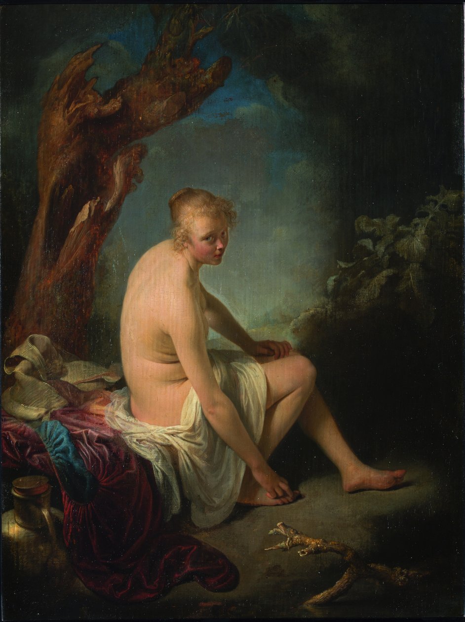 Yüzücü, yaklaşık 1662-1665. by Gerrit Dou