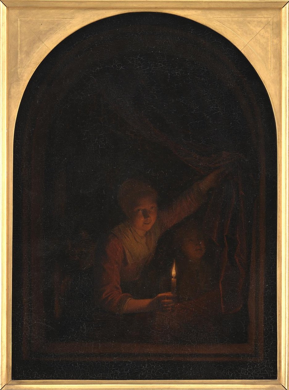 mumlu kız by Gerrit Dou