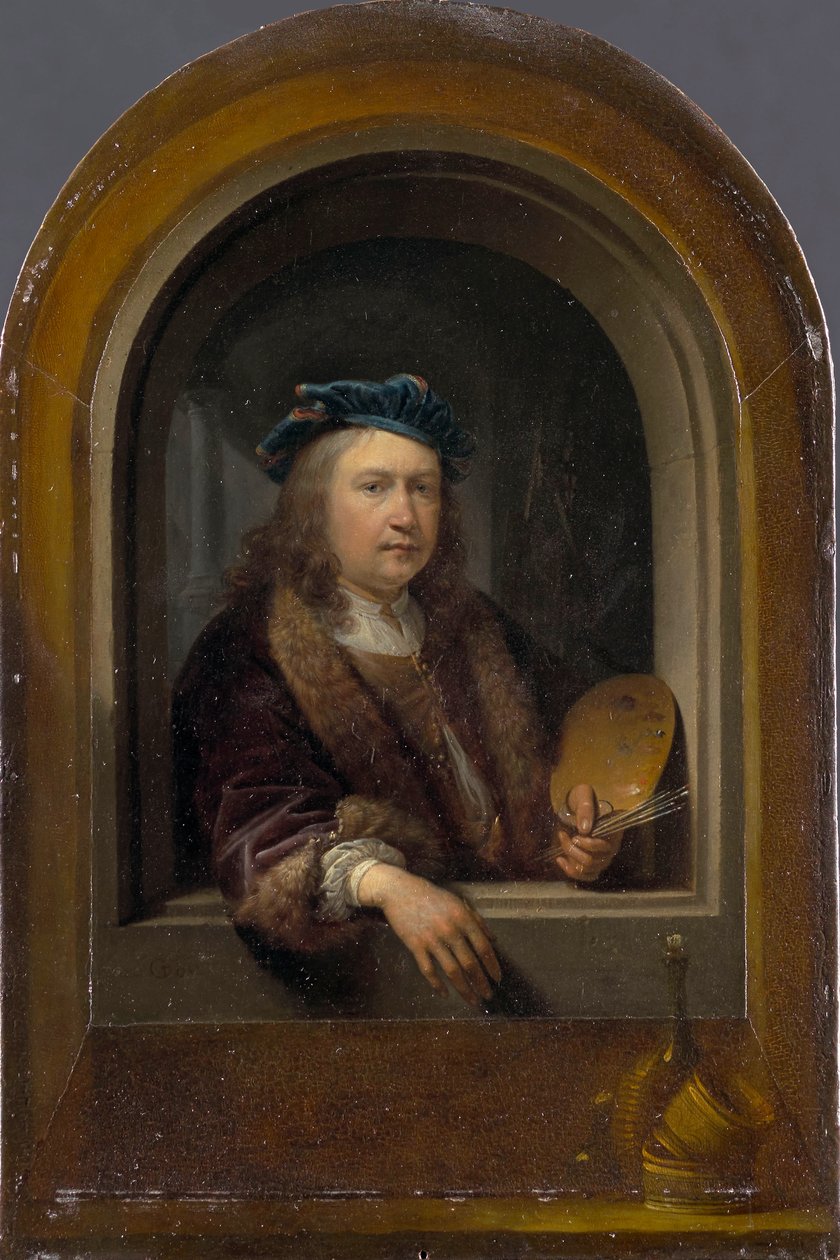 Paletli Otoportre, c. 1660. by Gerrit Dou