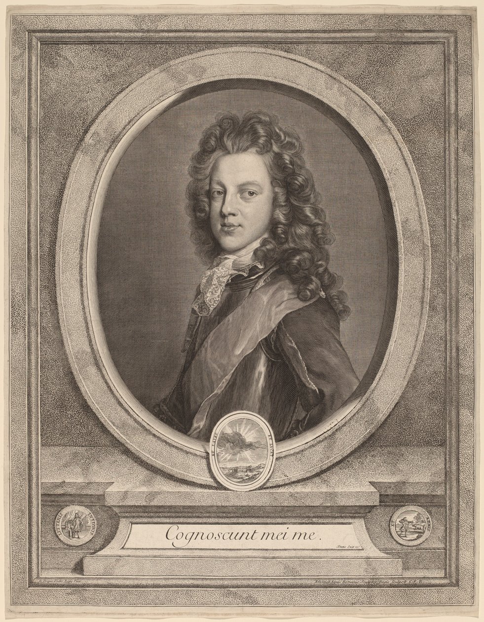 James III, Galler Prensi by Gerard Edelinck after François de Troy