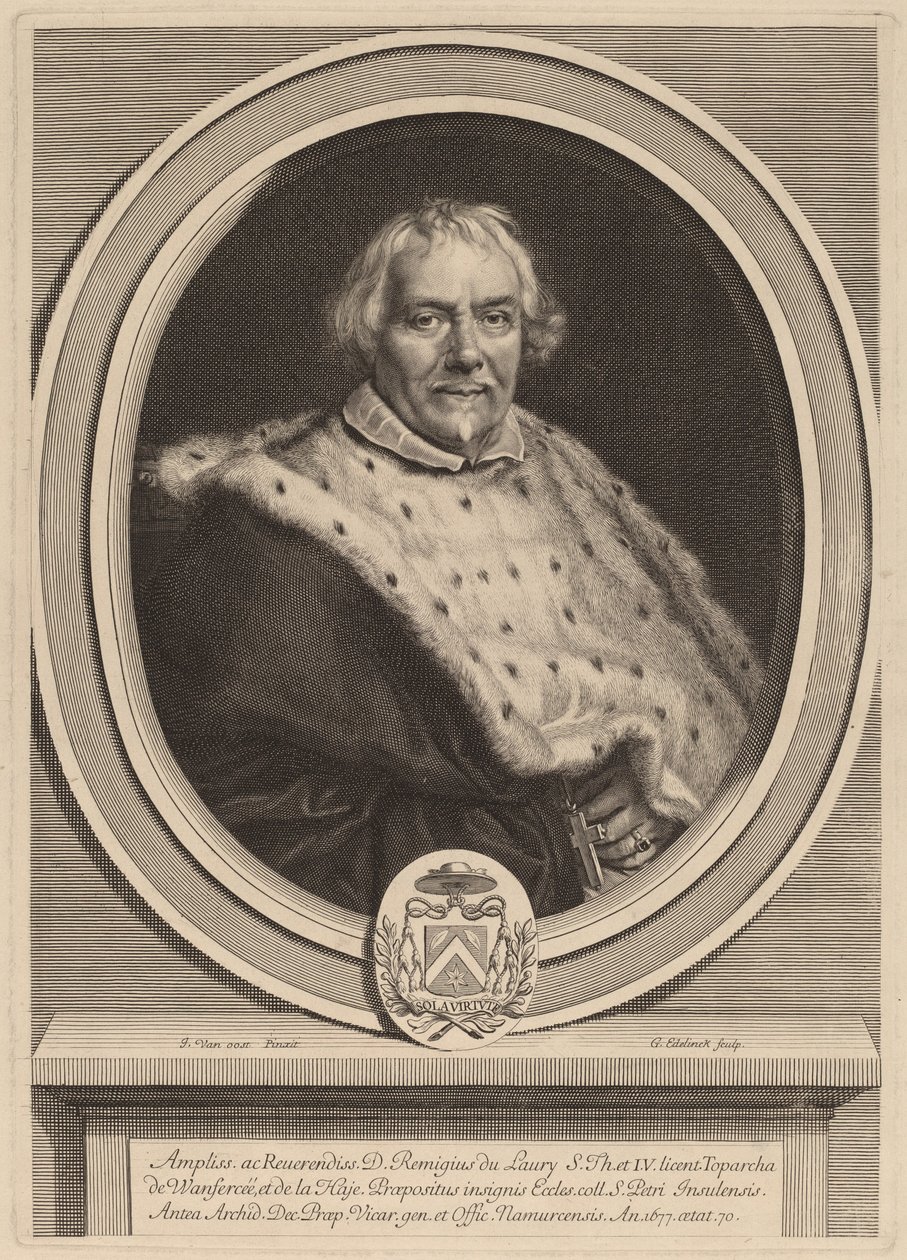 Remi Du Laura by Gerard Edelinck after Jacob van Oost II