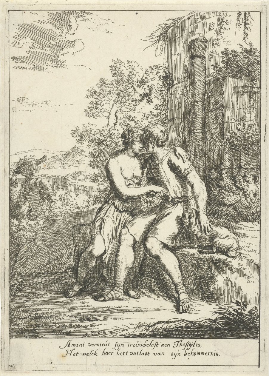 Aminta en Thestylis by Gerard Hoet (I)