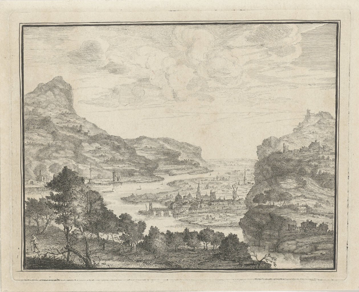 Şehir manzaralı nehir manzarası by Gerard Melder