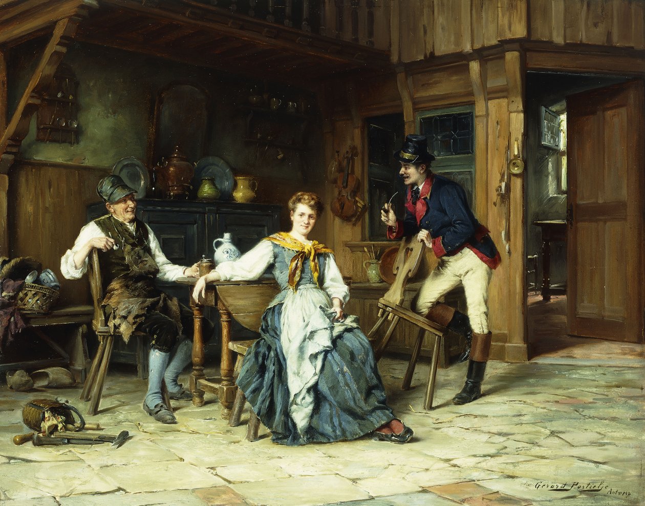 Öğleden Sonra Ziyaretçileri by Gerard Portielje