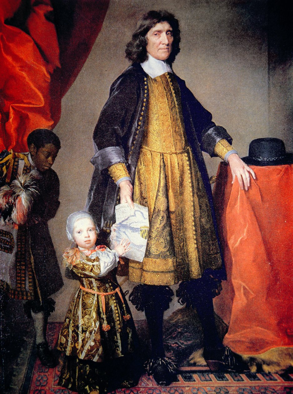 Maryland'in 2. Lord Baltimore'u Cecilius Calvert'in torunu ve uşağı ile portresi (tuval üzerine yağlı boya) by Gerard Soest