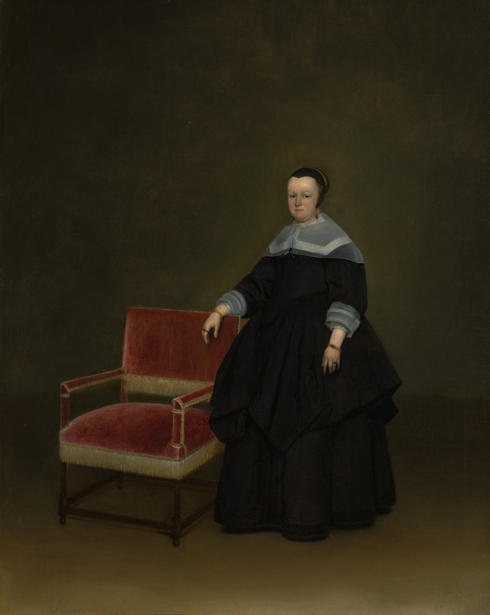 Margaretha van Haexbergen 1614-1676, yaklaşık. 1666-67. by Gerard Terborch II