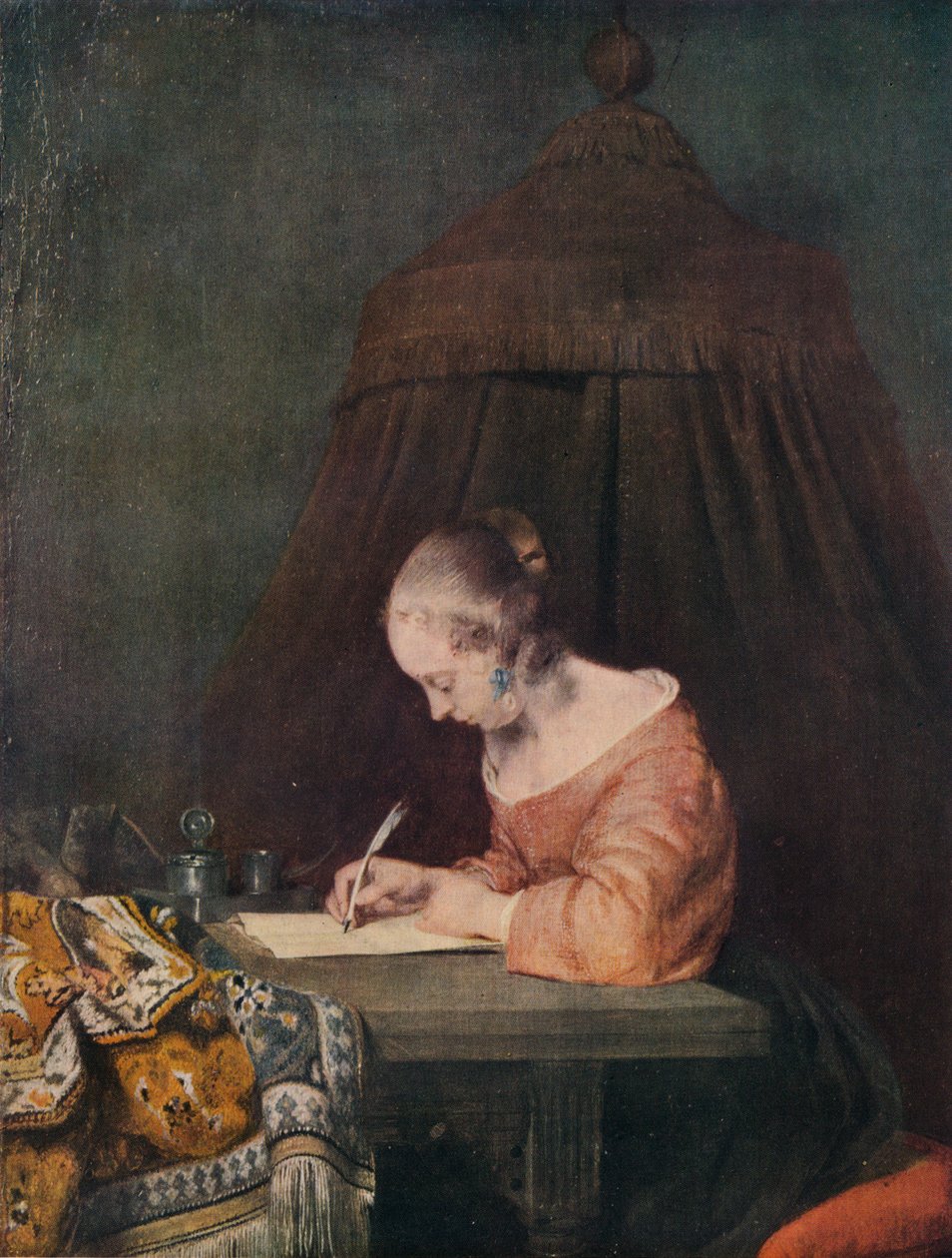 Mektup Yazan Kadın, c1655, 1938 by Gerard Terborch II